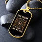 The More People Brown Necklace Stainless Steel or 18k Gold Dog Tag 24" Chain-Express Your Love Gifts