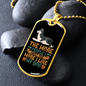 The More People Necklace Stainless Steel or 18k Gold Dog Tag 24" Chain-Express Your Love Gifts