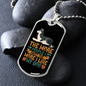 The More People Necklace Stainless Steel or 18k Gold Dog Tag 24" Chain-Express Your Love Gifts
