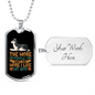 The More People Necklace Stainless Steel or 18k Gold Dog Tag 24" Chain-Express Your Love Gifts