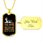 The More People Necklace Stainless Steel or 18k Gold Dog Tag 24" Chain-Express Your Love Gifts