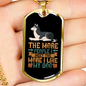 The More People Necklace Stainless Steel or 18k Gold Dog Tag 24" Chain-Express Your Love Gifts