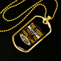The More People Yellow Necklace Stainless Steel or 18k Gold Dog Tag 24" Chain-Express Your Love Gifts