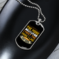 The More People Yellow Necklace Stainless Steel or 18k Gold Dog Tag 24" Chain-Express Your Love Gifts