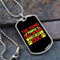 The More People Yellow Red Necklace Stainless Steel or 18k Gold Dog Tag 24" Chain-Express Your Love Gifts