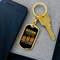The Most Important Invention Crypto Keychain Stainless Steel or 18k Gold Dog Tag Keyring-Express Your Love Gifts