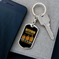 The Most Important Invention Crypto Keychain Stainless Steel or 18k Gold Dog Tag Keyring-Express Your Love Gifts