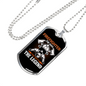 The Myth The Legend Firefighter Gift Stainless Steel or 18k Gold Dog Tag 24" Chain-Express Your Love Gifts