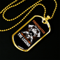 The Myth The Legend Firefighter Gift Stainless Steel or 18k Gold Dog Tag 24" Chain-Express Your Love Gifts