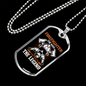 The Myth The Legend Firefighter Gift Stainless Steel or 18k Gold Dog Tag 24" Chain-Express Your Love Gifts