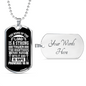 The Name Of The Lord Christian Necklace Stainless Steel or 18k Gold Dog Tag 24" Chain-Express Your Love Gifts