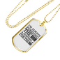 The Next Dream Hunting Necklace Stainless Steel or 18k Gold Dog Tag 24" Chain-Express Your Love Gifts