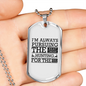 The Next Dream Hunting Necklace Stainless Steel or 18k Gold Dog Tag 24" Chain-Express Your Love Gifts