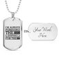 The Next Dream Hunting Necklace Stainless Steel or 18k Gold Dog Tag 24" Chain-Express Your Love Gifts