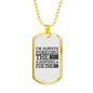 The Next Dream Hunting Necklace Stainless Steel or 18k Gold Dog Tag 24" Chain-Express Your Love Gifts