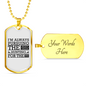 The Next Dream Hunting Necklace Stainless Steel or 18k Gold Dog Tag 24" Chain-Express Your Love Gifts
