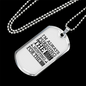 The Next Dream Hunting Necklace Stainless Steel or 18k Gold Dog Tag 24" Chain-Express Your Love Gifts