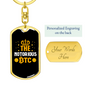 The Notorious BTC Crypto Keychain Stainless Steel or 18k Gold Dog Tag Keyring-Express Your Love Gifts