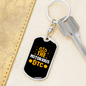The Notorious BTC Crypto Keychain Stainless Steel or 18k Gold Dog Tag Keyring-Express Your Love Gifts