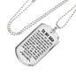 The Older I Get Dad Necklace Stainless Steel or 18k Gold Dog Tag 24" Chain-Express Your Love Gifts