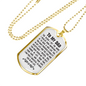 The Older I Get Dad Necklace Stainless Steel or 18k Gold Dog Tag 24" Chain-Express Your Love Gifts