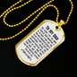 The Older I Get Dad Necklace Stainless Steel or 18k Gold Dog Tag 24" Chain-Express Your Love Gifts