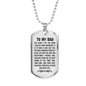 The Older I Get Dad Necklace Stainless Steel or 18k Gold Dog Tag 24" Chain-Express Your Love Gifts