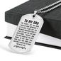 The Older I Get Dad Necklace Stainless Steel or 18k Gold Dog Tag 24" Chain-Express Your Love Gifts