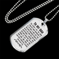 The Older I Get Dad Necklace Stainless Steel or 18k Gold Dog Tag 24" Chain-Express Your Love Gifts