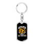 The Only Bible Keychain Stainless Steel or 18k Gold Dog Tag Keyring-Express Your Love Gifts