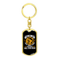 The Only Bible Keychain Stainless Steel or 18k Gold Dog Tag Keyring-Express Your Love Gifts