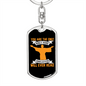 The Only Bible Yellow Keychain Stainless Steel or 18k Gold Dog Tag Keyring-Express Your Love Gifts