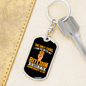 The Only Thing Crypto Keychain Stainless Steel or 18k Gold Dog Tag Keyring-Express Your Love Gifts