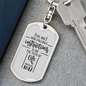 The Path Of Life Proverbs 10:17 Keychain Stainless Steel or 18k Gold Dog Tag Keyring-Express Your Love Gifts