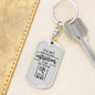 The Path Of Life Proverbs 10:17 Keychain Stainless Steel or 18k Gold Dog Tag Keyring-Express Your Love Gifts