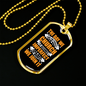 The Perfect Church Necklace Stainless Steel or 18k Gold Dog Tag 24" Chain-Express Your Love Gifts