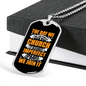 The Perfect Church Necklace Stainless Steel or 18k Gold Dog Tag 24" Chain-Express Your Love Gifts