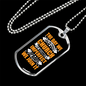 The Perfect Church Necklace Stainless Steel or 18k Gold Dog Tag 24" Chain-Express Your Love Gifts