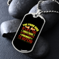 The Poor Dog Yellow Necklace Stainless Steel or 18k Gold Dog Tag 24" Chain-Express Your Love Gifts