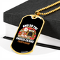 The Snuggles And Treats Begin Dog House Necklace Stainless Steel or 18k Gold Dog Tag 24" Chain-Express Your Love Gifts