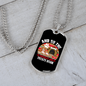 The Snuggles And Treats Begin Necklace Stainless Steel or 18k Gold Dog Tag 24" Chain-Express Your Love Gifts