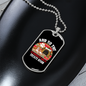 The Snuggles And Treats Begin Necklace Stainless Steel or 18k Gold Dog Tag 24" Chain-Express Your Love Gifts