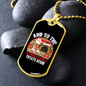 The Snuggles And Treats Begin Necklace Stainless Steel or 18k Gold Dog Tag 24" Chain-Express Your Love Gifts