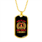 The Snuggles And Treats Necklace Stainless Steel or 18k Gold Dog Tag 24" Chain-Express Your Love Gifts