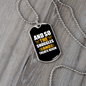 The Snuggles Begin Necklace Stainless Steel or 18k Gold Dog Tag 24" Chain-Express Your Love Gifts