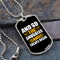 The Snuggles Begin Necklace Stainless Steel or 18k Gold Dog Tag 24" Chain-Express Your Love Gifts
