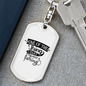 The Thing I Enjoy The Most Is Fishing Keychain Stainless Steel or 18k Gold Dog Tag Keyring-Express Your Love Gifts