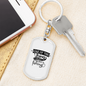 The Thing I Enjoy The Most Is Fishing Keychain Stainless Steel or 18k Gold Dog Tag Keyring-Express Your Love Gifts