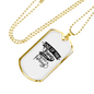 The Thing I Enjoy The Most Is Fishing Necklace Stainless Steel or 18k Gold Dog Tag 24" Chain-Express Your Love Gifts