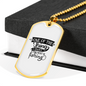 The Thing I Enjoy The Most Is Fishing Necklace Stainless Steel or 18k Gold Dog Tag 24" Chain-Express Your Love Gifts